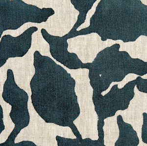 Flores Pillow Cover in Pacific Blue, Decorative Throw Pillow Cover