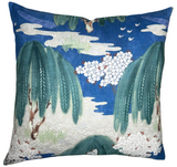 Willow Tree Pillow Cover in Navy