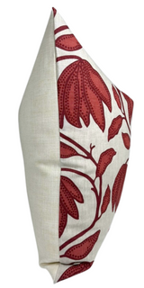 Desert Floral Pillow Cover in Sunbaked Red