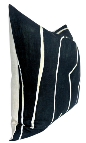 Graffito Pillow Cover in Onyx Beige