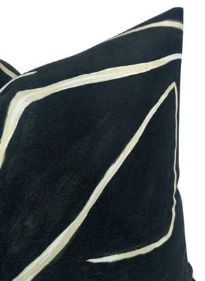 Graffito Pillow Cover in Onyx Beige