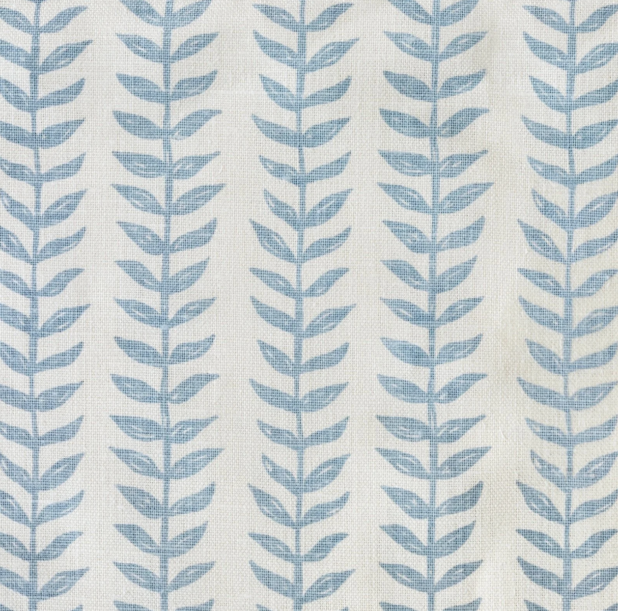 Willow Floral Linen Pillow Cover in Blue, Merika Meyer Textiles