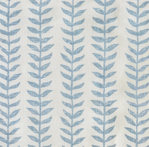 Willow Floral Linen Pillow Cover in Blue, Merika Meyer Textiles