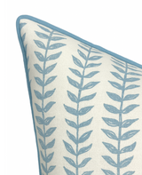 Willow Floral Linen Pillow Cover in Blue, Merika Meyer Textiles
