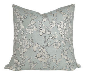 Aylin Floral Pillow Cover in Eucalyptus