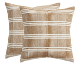 Dash Dot Pillow Cover in Rattan, Walter G Pillows, Decorative Throw Pillows