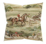 Morning Gallop Pillow Cover in Antique Green