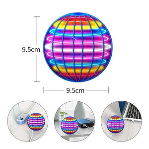 Flying LED Ball Toy for Kids – Hand Controlled 360° Rotating Cosmic Globe