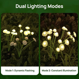 Solar Jellyfish Lights Outdoor LED Mushroom Garden Lights Waterproof Lawn Decor