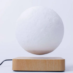 3D Floating Moon Lamp Magnetic Levitating LED Night Light Rotating Desk Decor