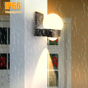 IP66 Waterproof LED Wall Light 8W Outdoor Indoor Lamp for Porch Balcony