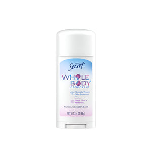 Secret Whole Body Deodorant Fresh Lilac & Waterlily 2.4oz - New