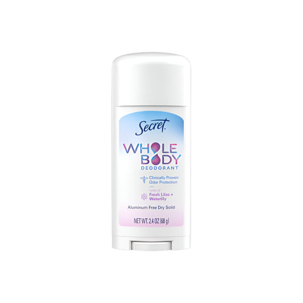 Secret Whole Body Deodorant Fresh Lilac & Waterlily 2.4oz - New