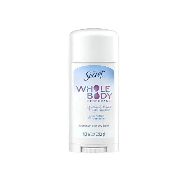Secret Whole Body Deodorant Unscented 2.4oz - New