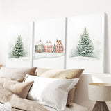 Winter Evergreen Tree Xmas Decor Wall Art Posters