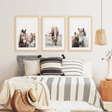 Horses. Modern Farmhouse Prints. Western Set of 3