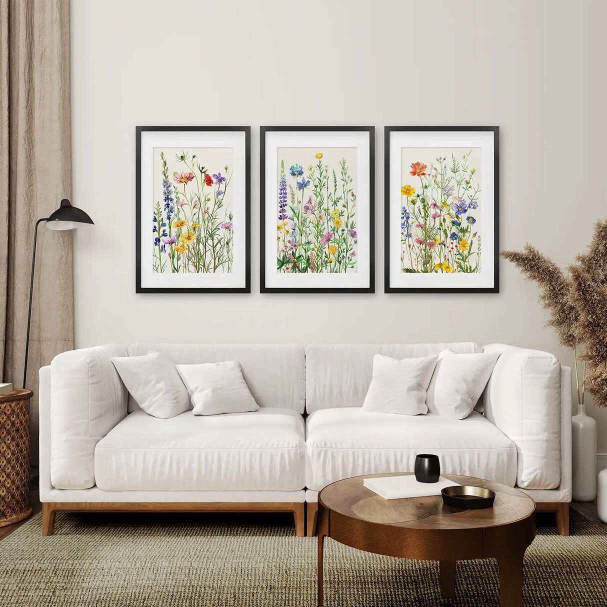 Wildflower Floral Wall Art Watercolor Prints