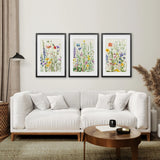 Wildflower Floral Wall Art Watercolor Prints