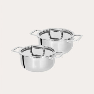 Set of 2 Mini Stewpans With Lid