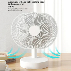 Portable Rechargeable Fan 4-Speed Silent 8-Hour Timer