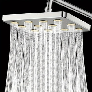 10" Large Overhead Shower Head Pressurized Anti-Block Universal Bathroom Hotel