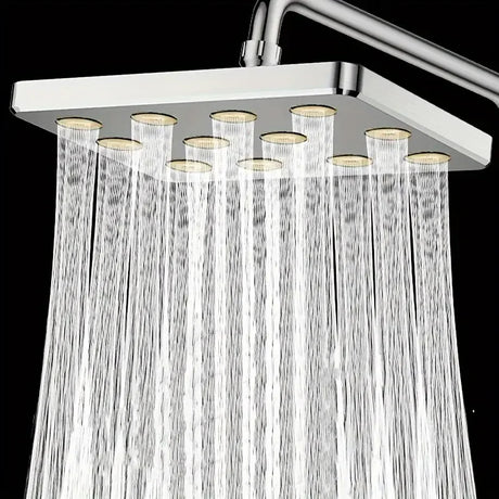 10" Large Overhead Shower Head Pressurized Anti-Block Universal Bathroom Hotel