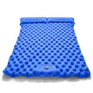 Outdoor Double Inflatable Mattress Extra Wide Camping Sleeping Pad Ultralight Bed
