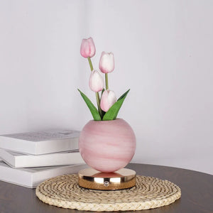 Tulip LED Night Light USB Rechargeable Desk Table Lamp for Bedroom & Holiday Decor