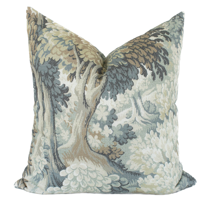 Laurel and Blush Willow Throw Pillow