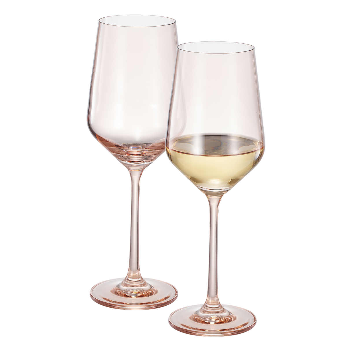 Tonal Stemmed Wine Glassware, Tan, Set of 2