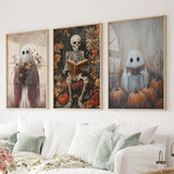 Halloween Skeleton Wall Art Decorations Posters