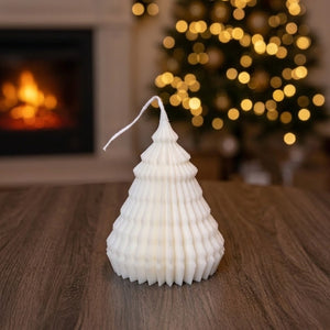 Origami Christmas Tree Candles | Handcrafted Holiday Decor