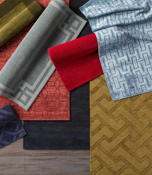 Brockton Solid Wool Crimson Red Area Rug - Clearance