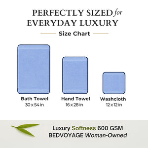 Bamboo Cotton Spa Bath Towel - Viscose from Bamboo + Cotton - Ocean