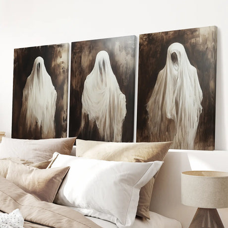 Vintage Ghosts Halloween Wall Art Decor Poster