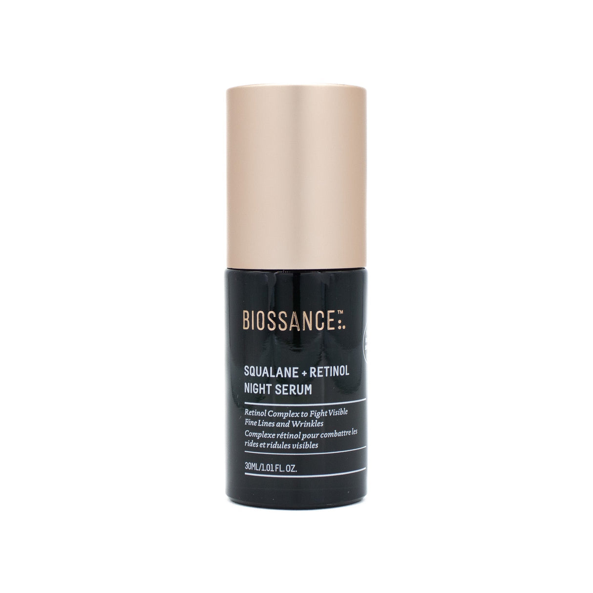 BIOSSANCE Squalane + Retinol Night Serum 1.01oz - Small Amount Missing