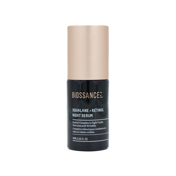 BIOSSANCE Squalane + Retinol Night Serum 1.01oz - Small Amount Missing