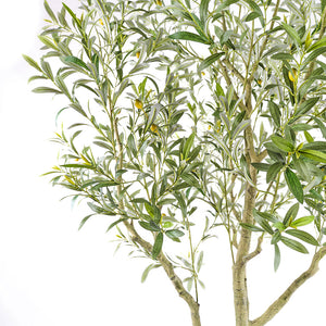 Artificial 7' Olive Tree with Artisan Mediterranean Planter