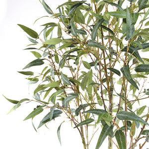7' Artificial Willow Eucalyptus Tree with Artisan Planter