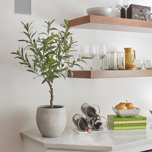 Artificial Olive Topiary Tree with Mediterranean Pot