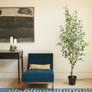7' Artificial Eucalyptus Tree