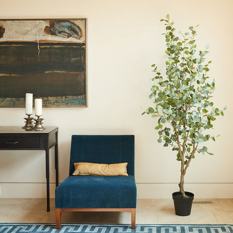 7' Artificial Eucalyptus Tree