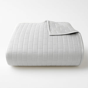 Bamboo Quilted Coverlet - 100% Viscose from Bamboo - Stone