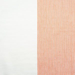 The Stripe Collection Tablecloth Natural & Persimmon