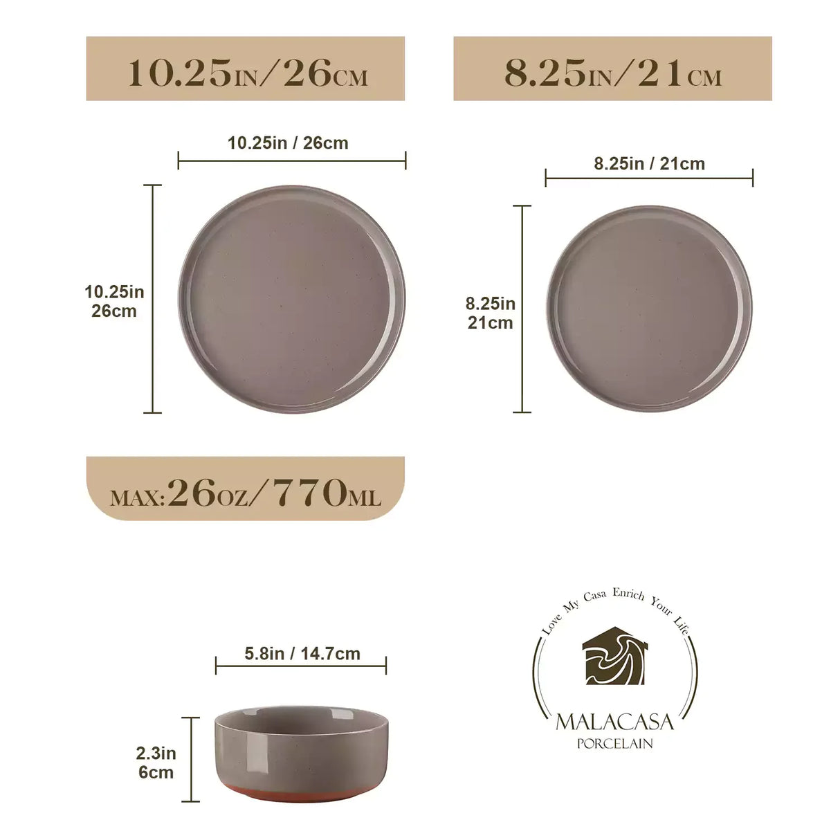 Tara Multicolor 12 Piece Dinnerware Set