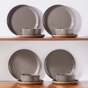 Tara 12 Piece Stoneware Dinnerware Set