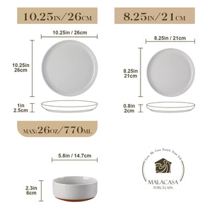 Tara Pink 24 Piece Dinnerware Set for 8