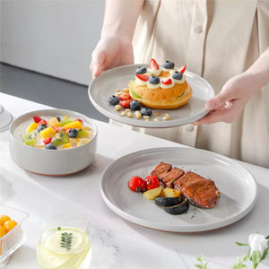 Tara Grey 12 Piece Dinnerware Set