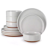 Tara 12 Piece Stoneware Dinnerware Set