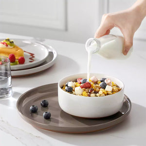 Tara Grey 12 Piece Dinnerware Set